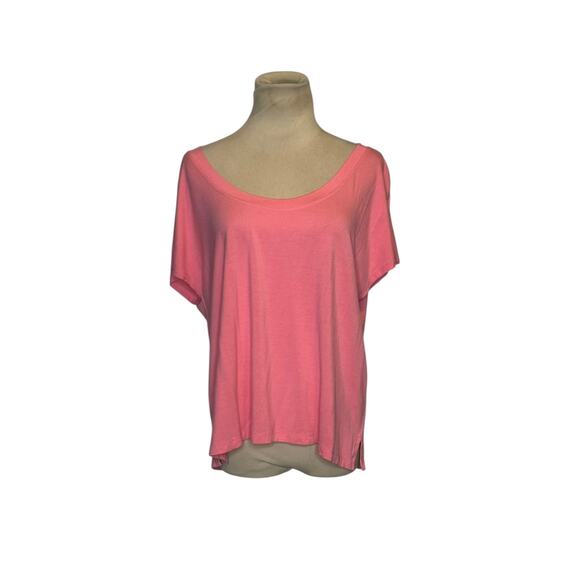 Yana K pink off the shoulder oversized top size small - Picture 6 of 8